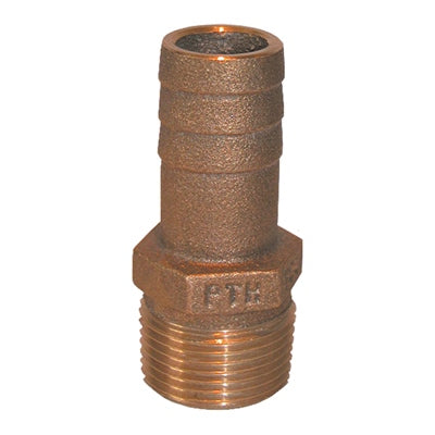 Groco / PTH - Straight Standard Flow Bronze Pipe to Hose Fittings